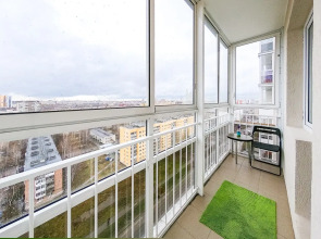 Оливка однокомнатная квартира на 17 этаже