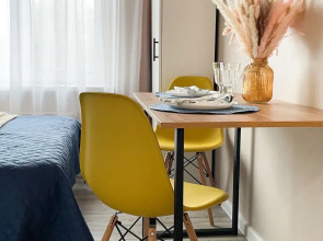 Квартира Новая современная и уютная студия с дизайнерским ремонтом в ЖК Самовароff с нетерпением ждёт своих гостей