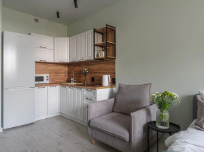 Квартира Уютная квартира-студия с качественным сервисом и панорамным ВИДОМ