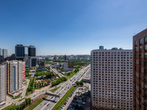 Квартира Лавандовые Сны - красивый вид на город с 31 этажа