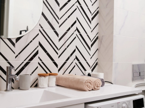 Апартаменты Luma White #2 в центре города с красивым видом на балконе