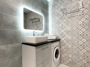 Апартаменты-студия 30 кв.м. с двуспальным диваном и балконом, с 3 по 6 этаж