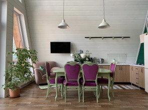 Частный дом A-фрейм в лесу Зеленого города