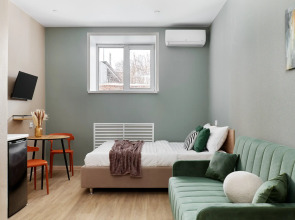 Апартаменты Vizit с новым дизайнерским ремонтом. Студия 6