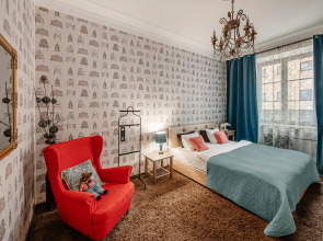 Апартаменты Студия с отдельной спальней в районе вокзала