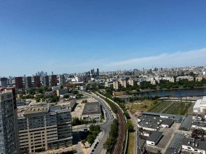 Студия Уютная с красивым видом у метро Технопарк