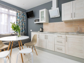 Апартаменты стильные Морент 25 кв. м на 7 этаже в ЖК «Сорренто Парк»