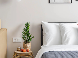 Апартаменты Бежевые в центре с кондиционером