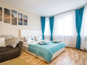 Апартаменты двухкомнатные c видом на Волгу на Волжской набережной  25, м.Cтрелка. Сова-Дом