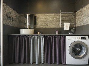 Квартира Студия с витражными окнами с видом на лес и горы