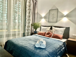 Квартира Люкс-Студия дизайнерская с видом на реку и Москва Сити