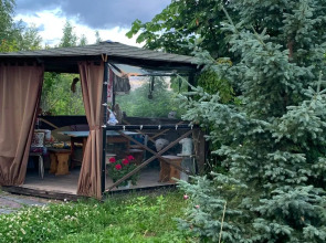 Частный дом в городе Петрозаводске с красивым уединённым участком и баней