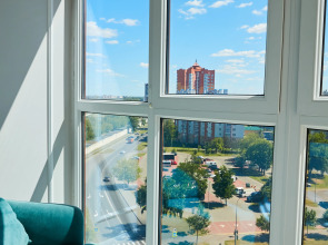 Апартаменты Luma White #2 в центре города с красивым видом на балконе