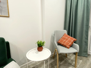 Квартира В скандинавском стиле с красивым видом на город для 4х гостей