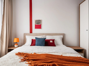 Квартира Гуашь Художника с видом на город