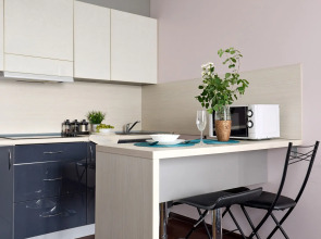 Квартира Студия Бирюза в 3 минутах пешком от метро Лесная