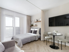 Dizaynerskaya Andora-apart na Krasnom prospekte na 23 et Flat