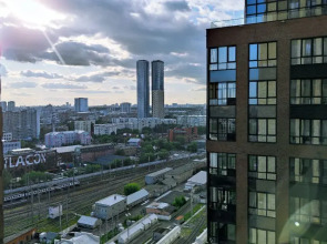 Апартаменты Lalapart Black Emerald с сауной в ЖК Савеловский Сити