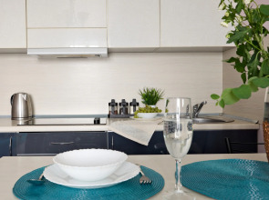 Квартира Студия Бирюза в 3 минутах пешком от метро Лесная