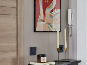 Квартира Очаровательная у Парка Галицкого с Парковкой и Круглосуточным заселением для Четырех гостей