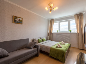 Апартаменты Гости Любят у метро Римская Бежевая