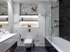 Квартира GM Apartments Суперсовременная Видовая Квартира в Neva Towers