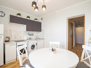 Апартаменты двухкомнатные c видом на Волгу на Волжской набережной  25, м.Cтрелка. Сова-Дом