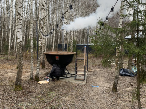 Частный дом A-фрейм в лесу Зеленого города