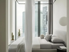 Стильный апартамент с видом на башни на 39 этаже
