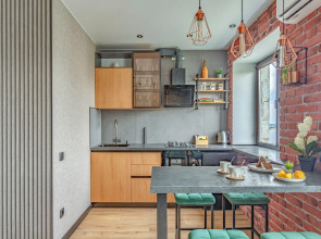 Апартаменты Лофт с видом на музей-Панораму и Волгу