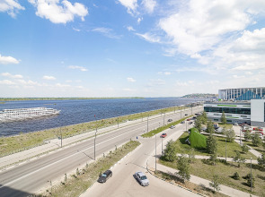 Апартаменты двухкомнатные c видом на Волгу на Волжской набережной  25, м.Cтрелка. Сова-Дом