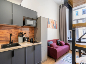 Квартира Двухуровневая квартира-студия с дизайнерским ремонтом