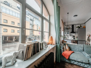 Апартаменты Студия с отдельной спальней в районе вокзала