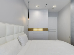 38 этаж, стильные апартаменты с приватным парком