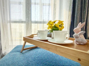 Квартира студия с видом на Амур и город