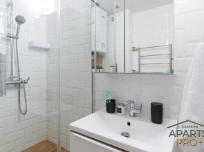 Квартира Aparts Pro Просторная 1-ком в Новом ЖК Сокол на 2 Этаже