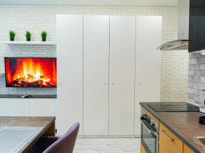 Апартаменты Lalapart Gray-white с панорамными окнами у метро ЦСКА