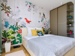 Квартира Дизайнерская 2к Andora-Тропик в ЖК Державинский квартал