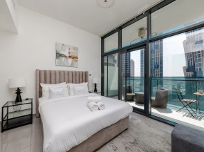 Апартаменты Stylish 1BR at Damac Merano Tower with Great View