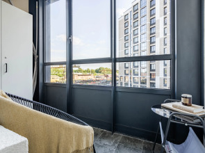 Апартаменты Бежевые в центре с кондиционером