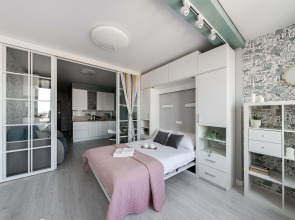 Апартаменты Lalapart Marengo с панорамным видом на 35 этаже небоскреба Савеловский Сити