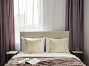 Апартаменты Уютная новая студия у метро Спартак