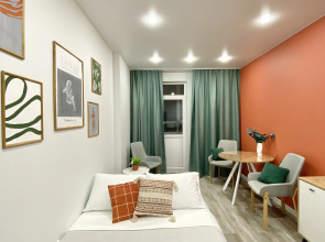 Квартира В скандинавском стиле с красивым видом на город для 4х гостей