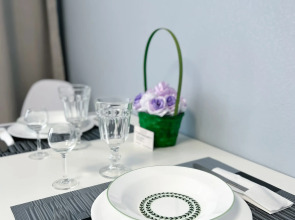 Квартира студия в голубых тонах