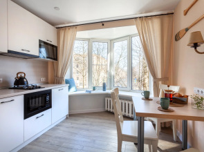 Апартаменты Prudius Apart в центре Кронштадта с панорамными окнами