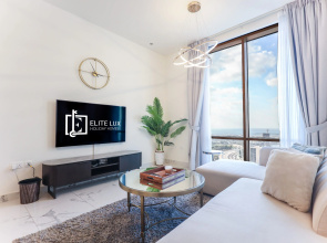 Elite Lux Holiday Homes Stylish 1Br Living in Amna Tower Al Habtoor City Apartments