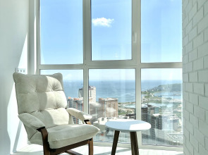 Апартаменты Квартира с шикарным панорамным видом на бухту Патрокл в ЖК Аякс