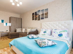 Апартаменты двухкомнатные c видом на Волгу на Волжской набережной  25, м.Cтрелка. Сова-Дом