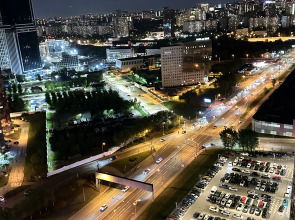 Квартира Лавандовые Сны - красивый вид на город с 31 этажа