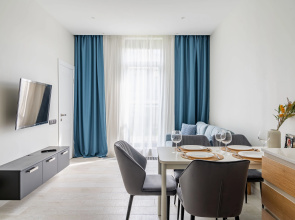 Apartamenty s vannoy i bolshoy kukhney Okhta Suite 24 Apartments